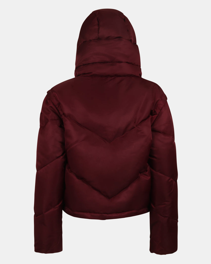 SARA COAT WINE - Clothing - Steve Madden Canada