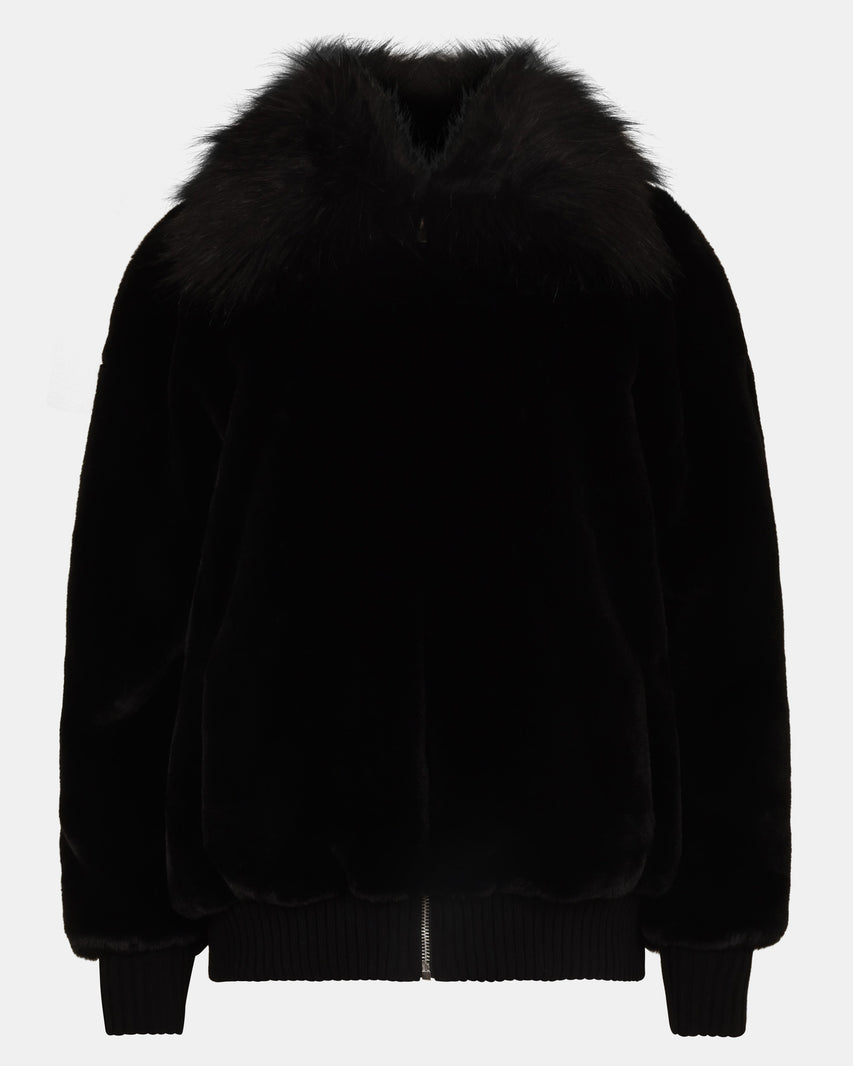 SILVIA COAT BLACK - Clothing - Steve Madden Canada
