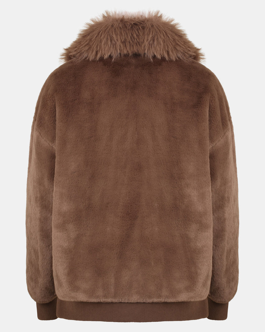 SILVIA COAT MOCHA - Clothing - Steve Madden Canada