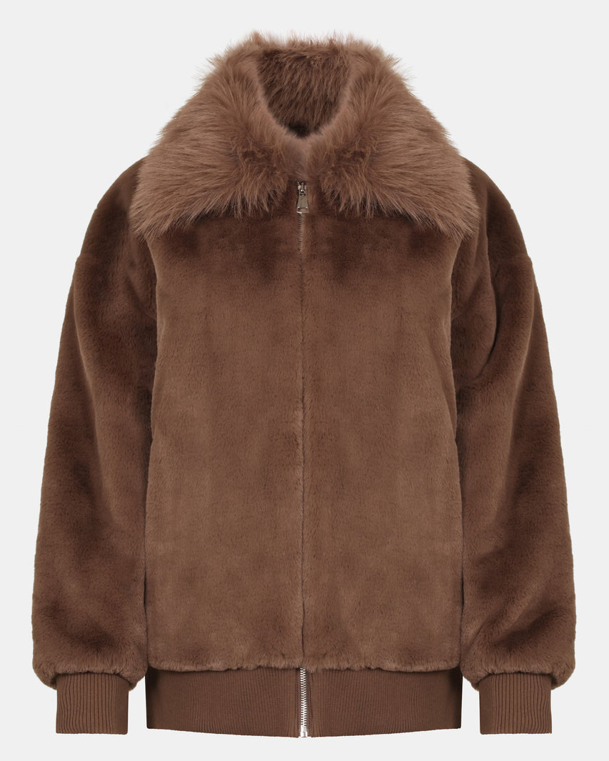 SILVIA COAT MOCHA - Clothing - Steve Madden Canada