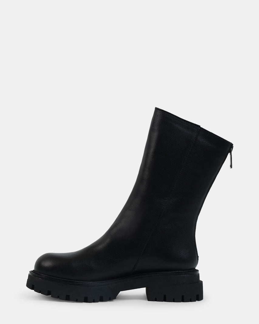 LAMI BLACK LEATHER - Women's Shoes - Steve Madden Canada