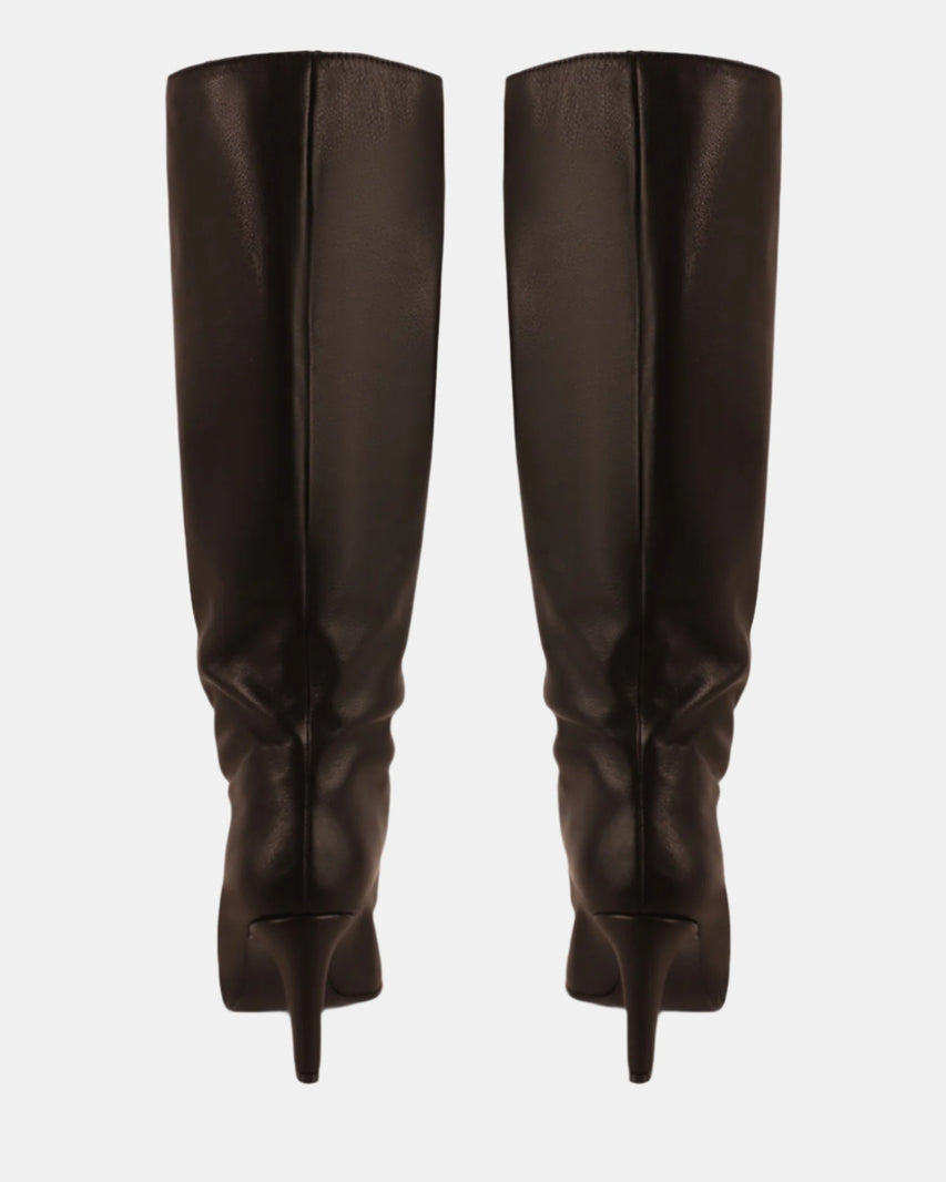 RIZK BLACK LEATHER - Women's Shoes - Steve Madden Canada