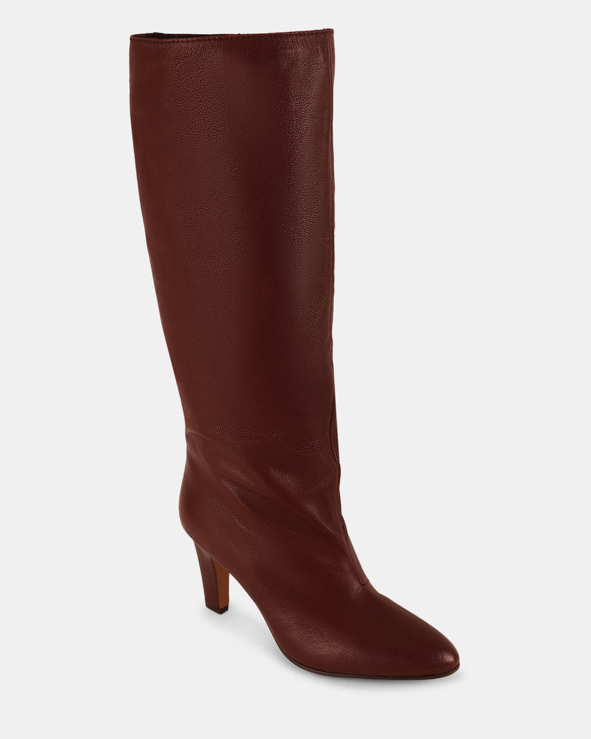 RIZK BURGUNDY LEATHER - Women's Shoes - Steve Madden Canada