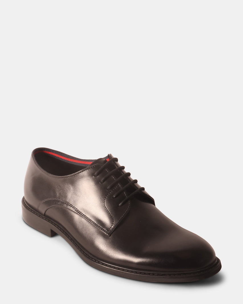 ESTEVIO BLACK LEATHER - Men's Shoes - Steve Madden Canada