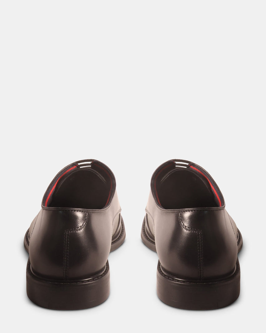 ESTEVIO BLACK LEATHER - Men's Shoes - Steve Madden Canada