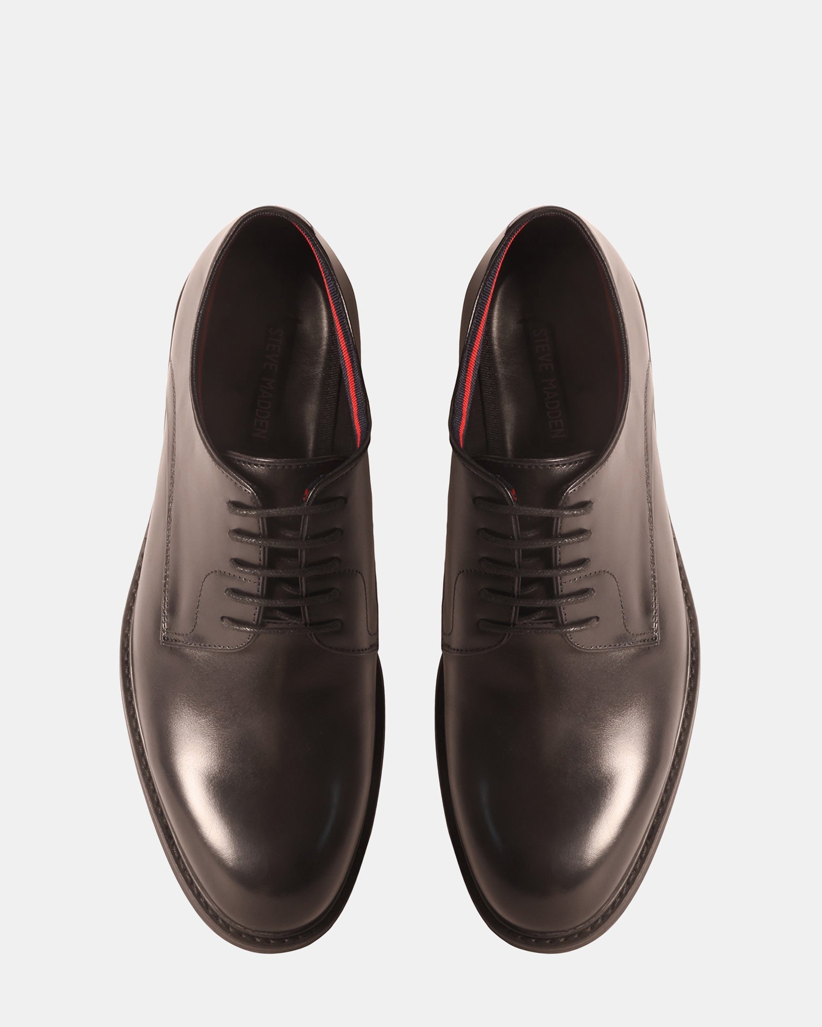 ESTEVIO BLACK LEATHER - Men's Shoes - Steve Madden Canada