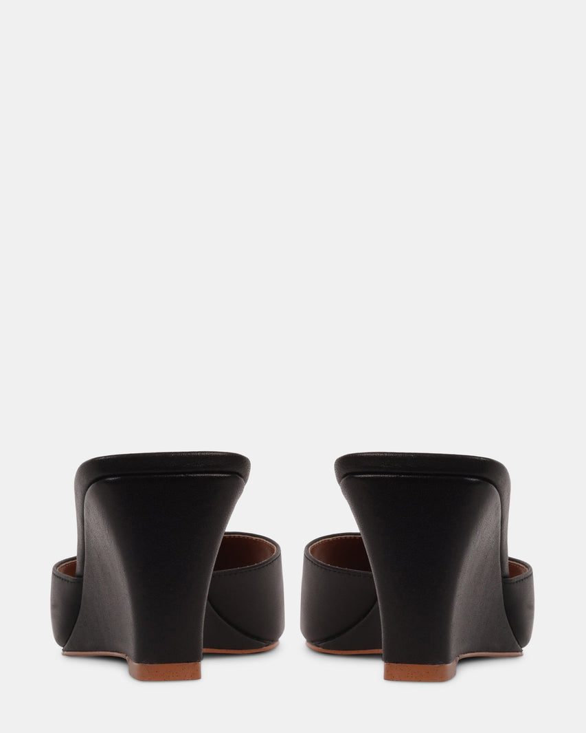SELESTE BLACK LEATHER - Women's Shoes - Steve Madden Canada