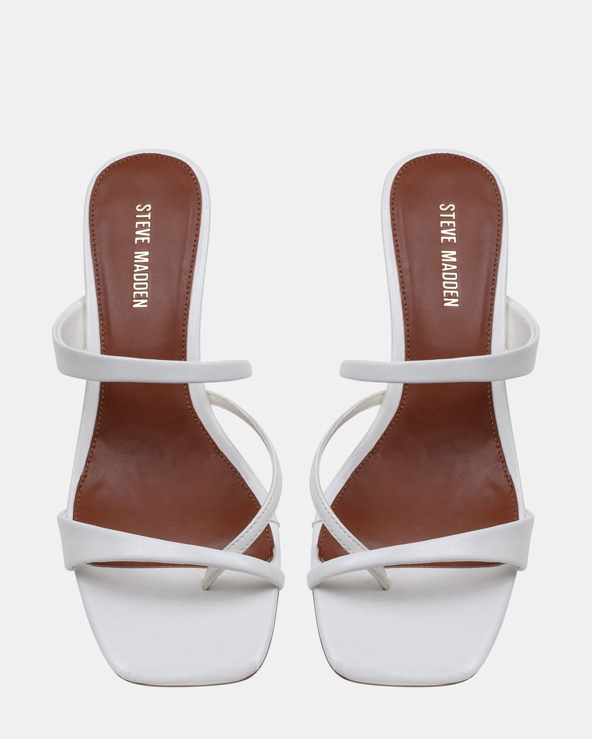 AJAY WHITE LEATHER - Women's Shoes - Steve Madden Canada