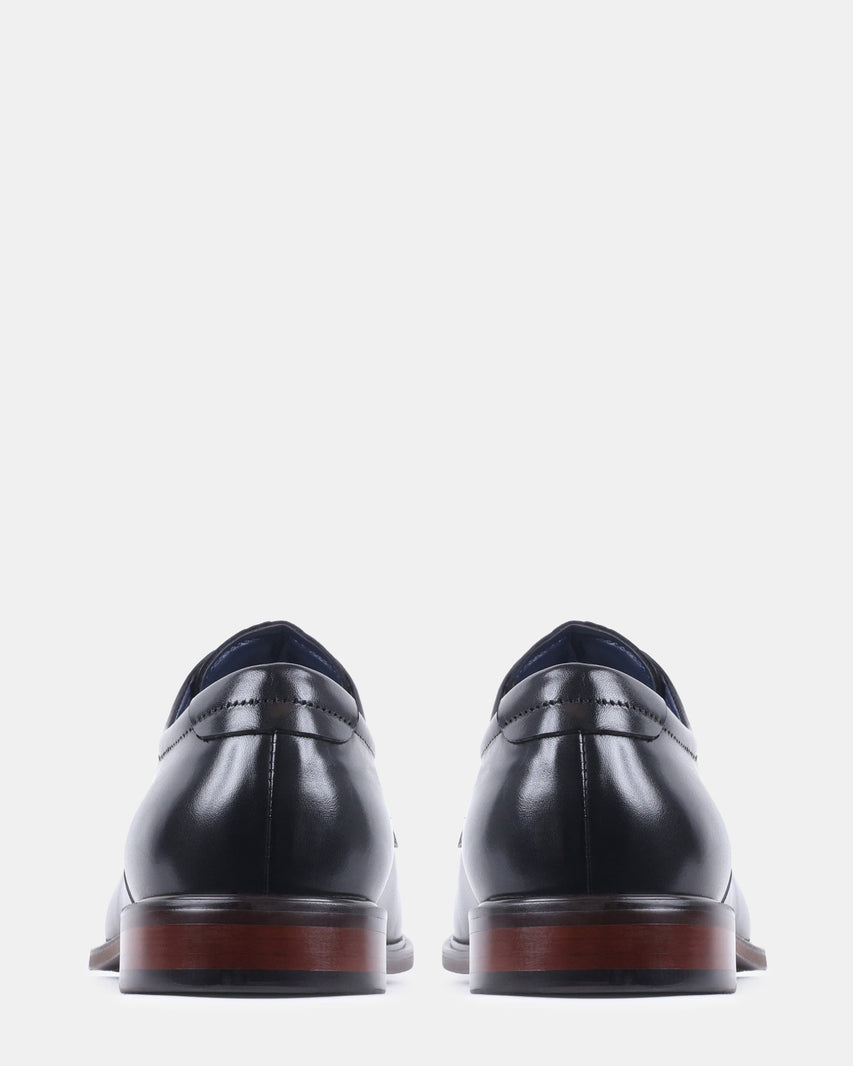 VICTOR BLACK LEATHER - Men's Shoes - Steve Madden Canada