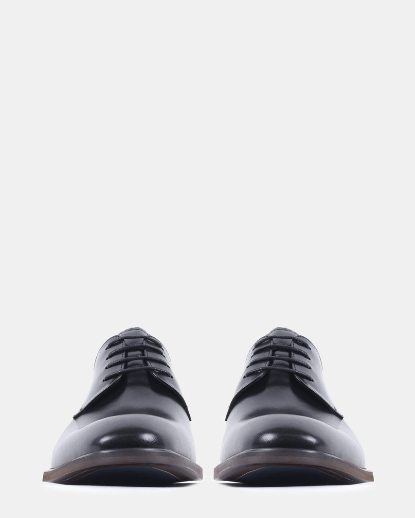 VICTOR BLACK LEATHER - Men's Shoes - Steve Madden Canada