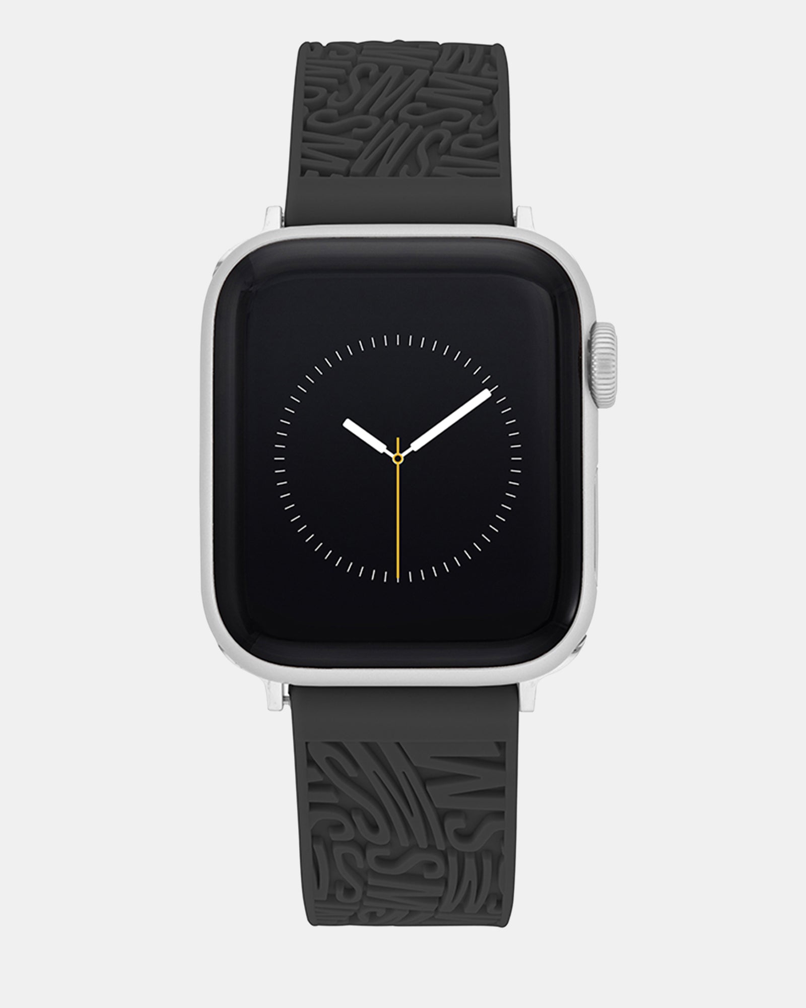 Apple Watch® RUBBER LOGO BAND 38/40/41MM BLACK - Jewelry - Steve Madden Canada