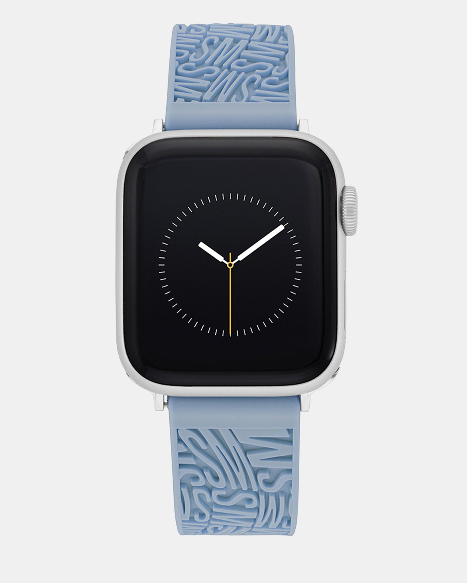 Apple Watch® RUBBER LOGO BAND 42/44/45MM BLUE - Jewelry - Steve Madden Canada