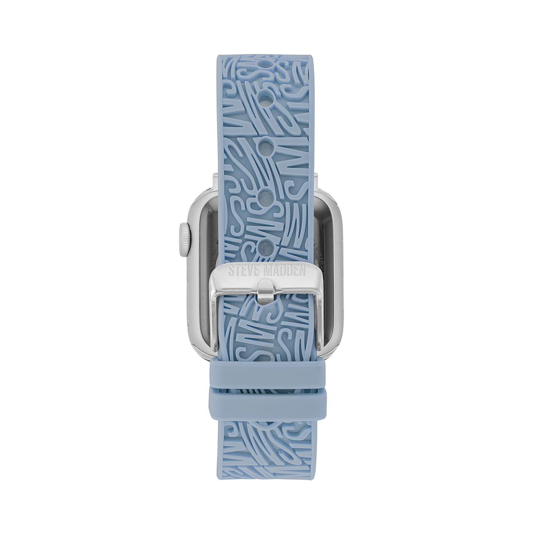 Apple Watch® RUBBER LOGO BAND 38/40/41MM BLUE - Jewelry - Steve Madden Canada