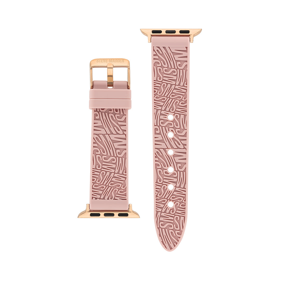 Apple Watch® RUBBER LOGO BAND 42/44/45MM PINK - Jewelry - Steve Madden Canada