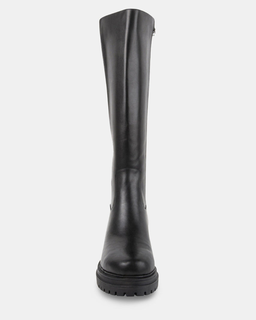 CINDY BLACK LEATHER - Women's Shoes - Steve Madden Canada