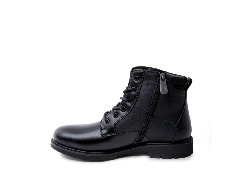 DAVID WATERPROOF BLACK LEATHER - Shoes - Steve Madden Canada