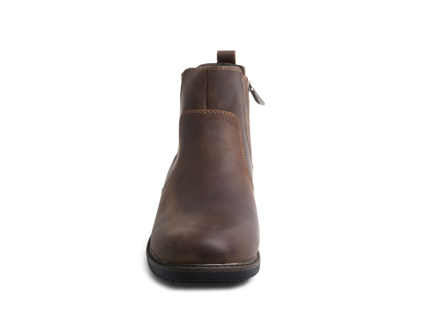 SHADE WATERPROOF BROWN LEATHER - Shoes - Steve Madden Canada