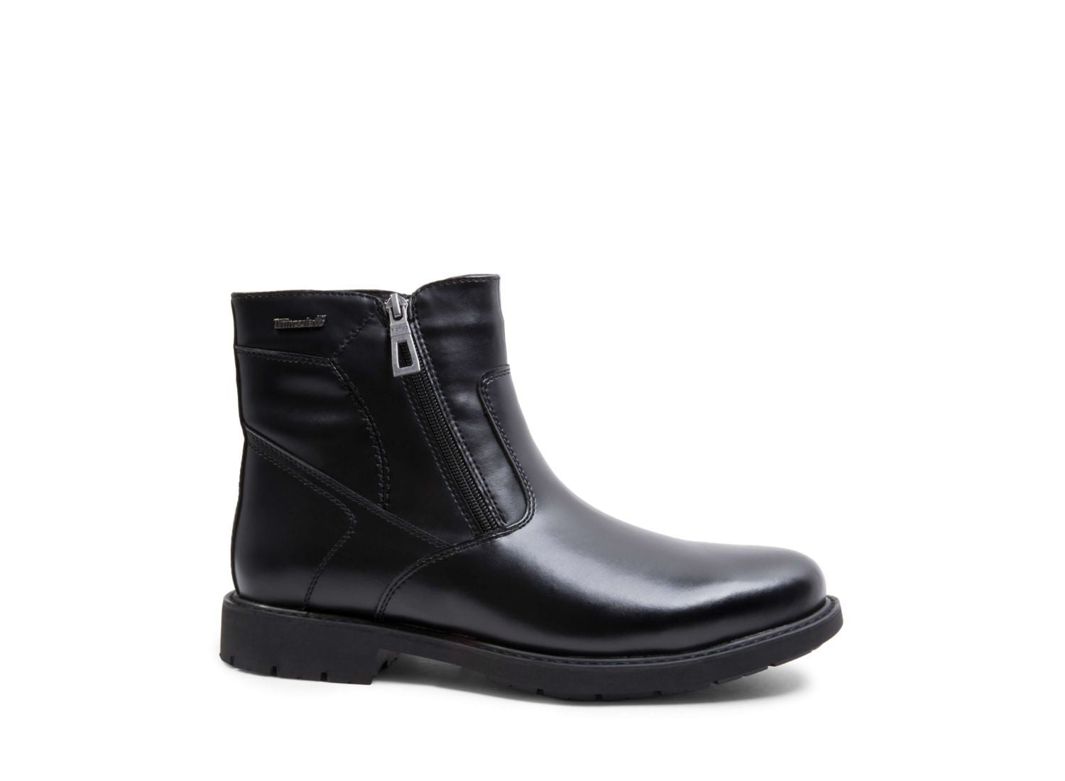 SLIDE WATERPROOF BLACK LEATHER - Shoes - Steve Madden Canada
