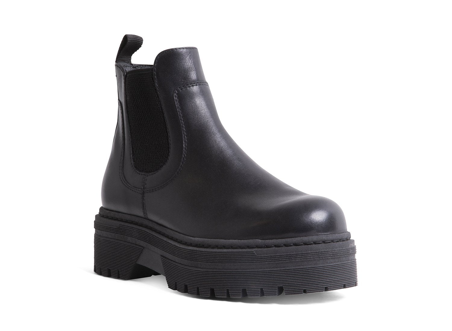 AILEEN BLACK LEATHER - Shoes - Steve Madden Canada