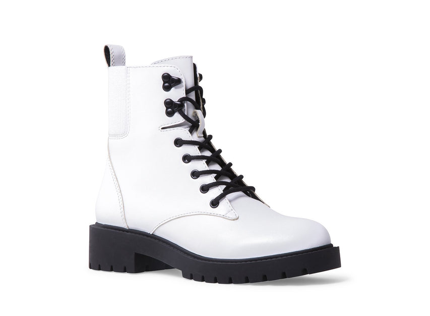GRIZZLY WHITE LEATHER - Shoes - Steve Madden Canada