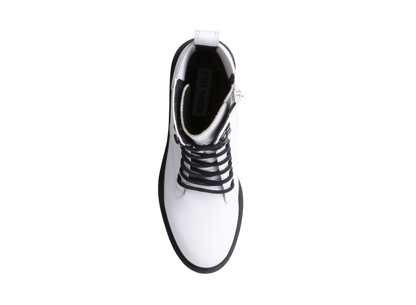 GRIZZLY WHITE LEATHER - Shoes - Steve Madden Canada