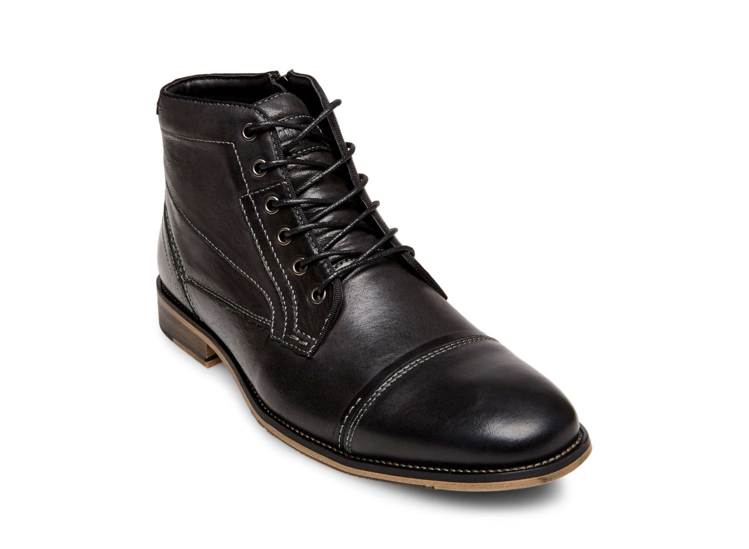 JEFRIES GREY LEATHER - Shoes - Steve Madden Canada