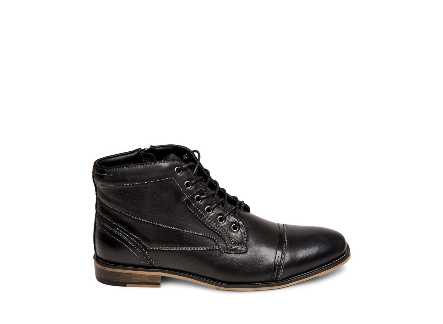 JEFRIES GREY LEATHER - Shoes - Steve Madden Canada