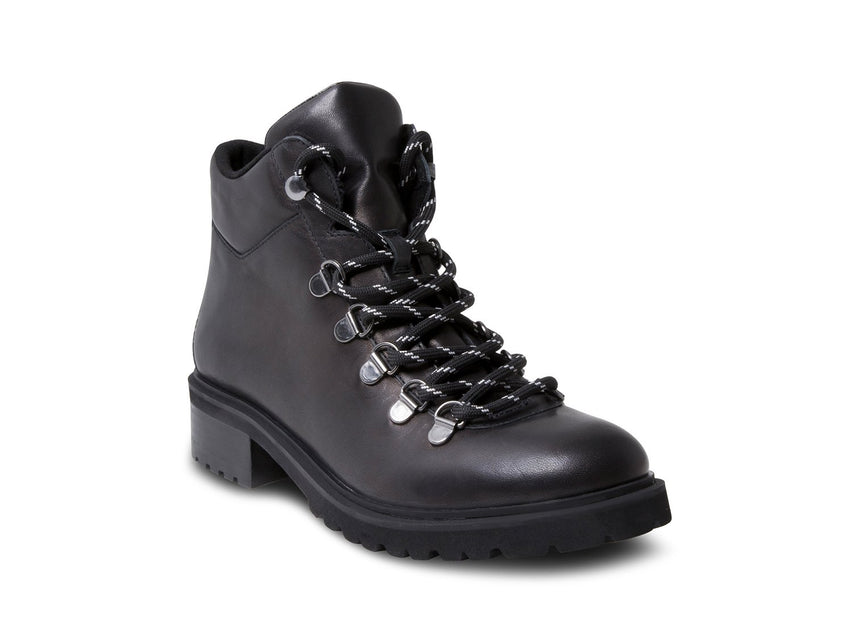 LORA BLACK LEATHER - Shoes - Steve Madden Canada