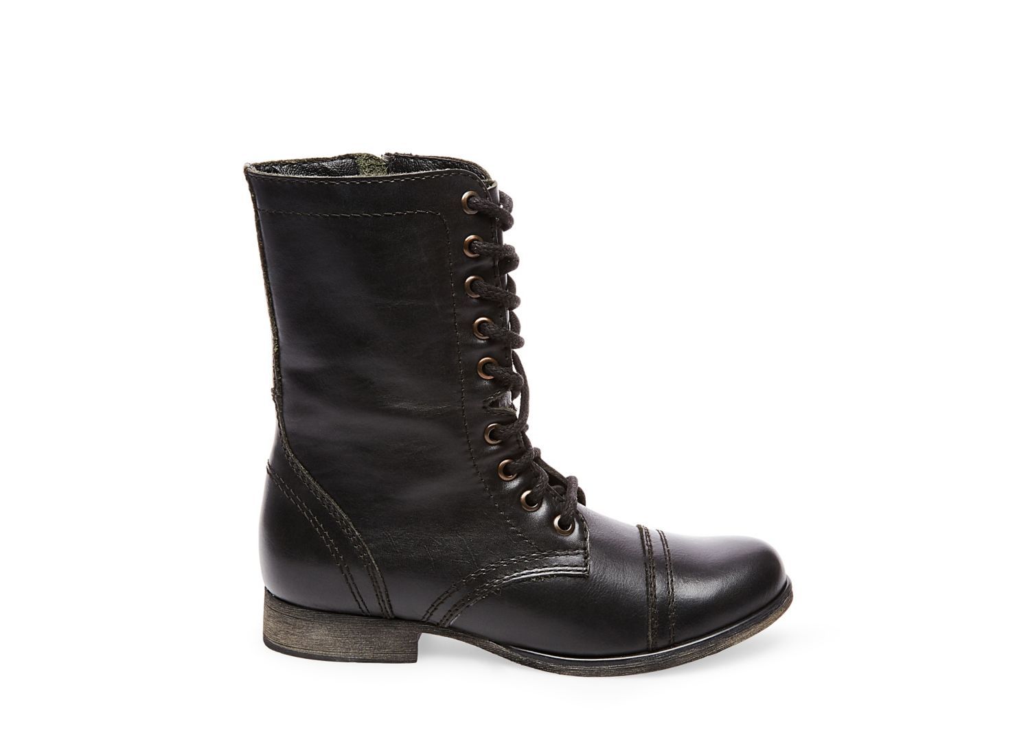 TROOPA BLACK LEATHER - Shoes - Steve Madden Canada