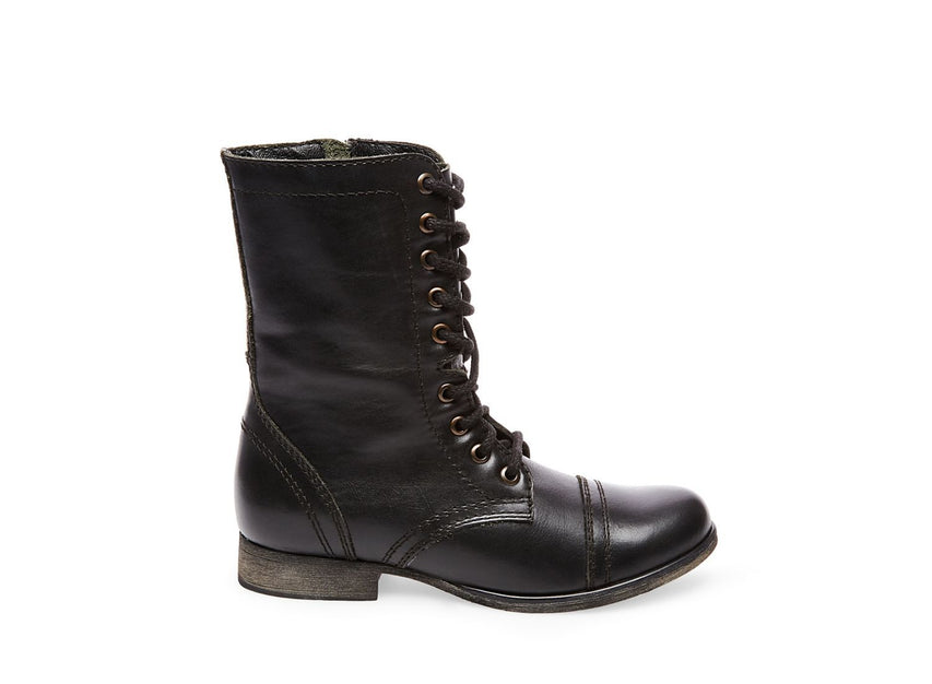 TROOPA BLACK LEATHER - Shoes - Steve Madden Canada