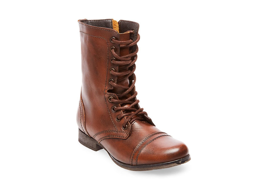 TROOPA BROWN LEATHER - Shoes - Steve Madden Canada