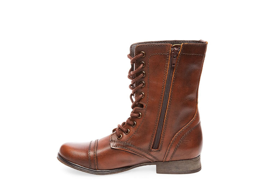 TROOPA BROWN LEATHER - Shoes - Steve Madden Canada