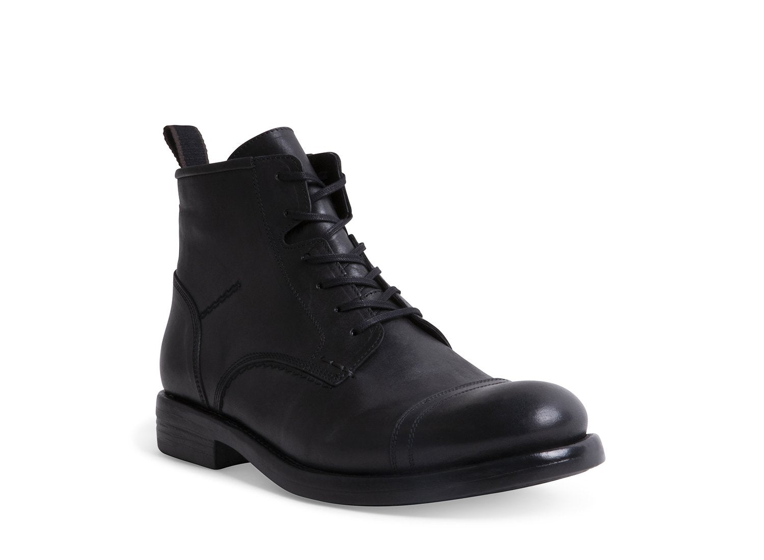 ADAIR BLACK LEATHER - Shoes - Steve Madden Canada