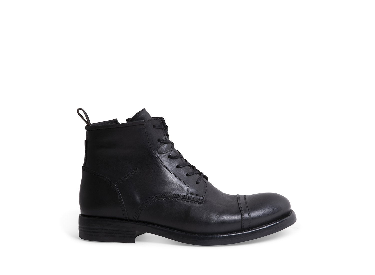 ADAIR BLACK LEATHER - Shoes - Steve Madden Canada
