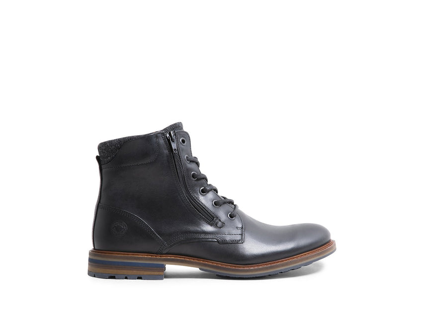 BALDWIN BLACK LEATHER - Men's Shoes - Steve Madden Canada