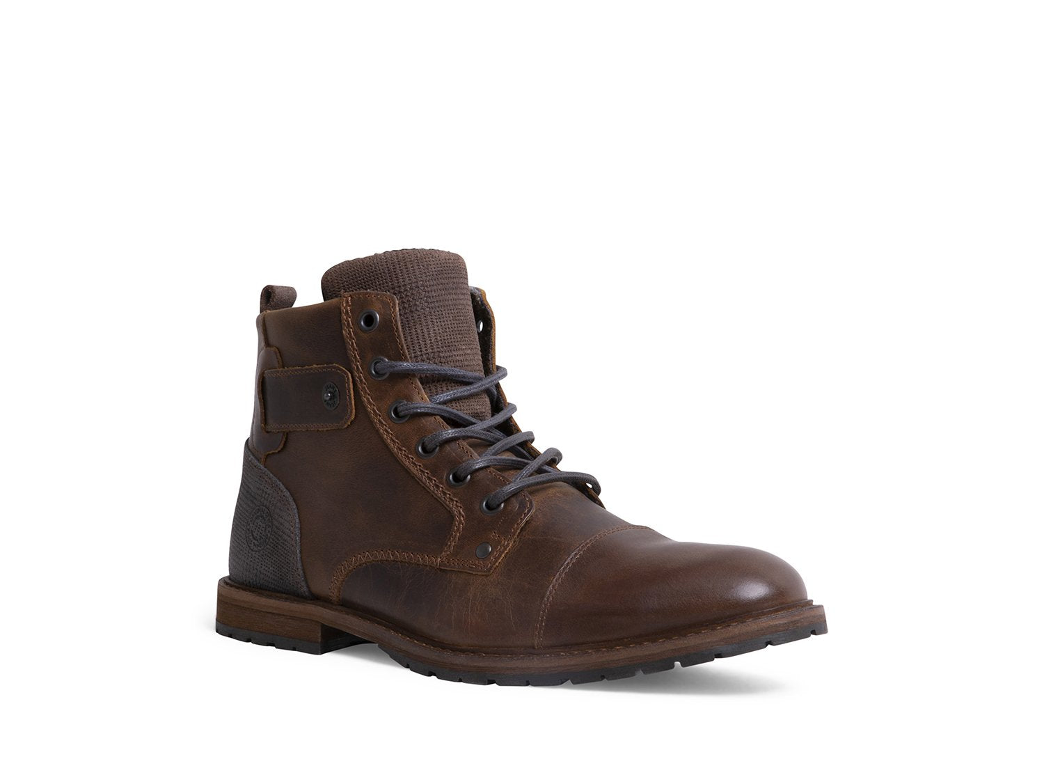 BROCKK BROWN LEATHER - Shoes - Steve Madden Canada