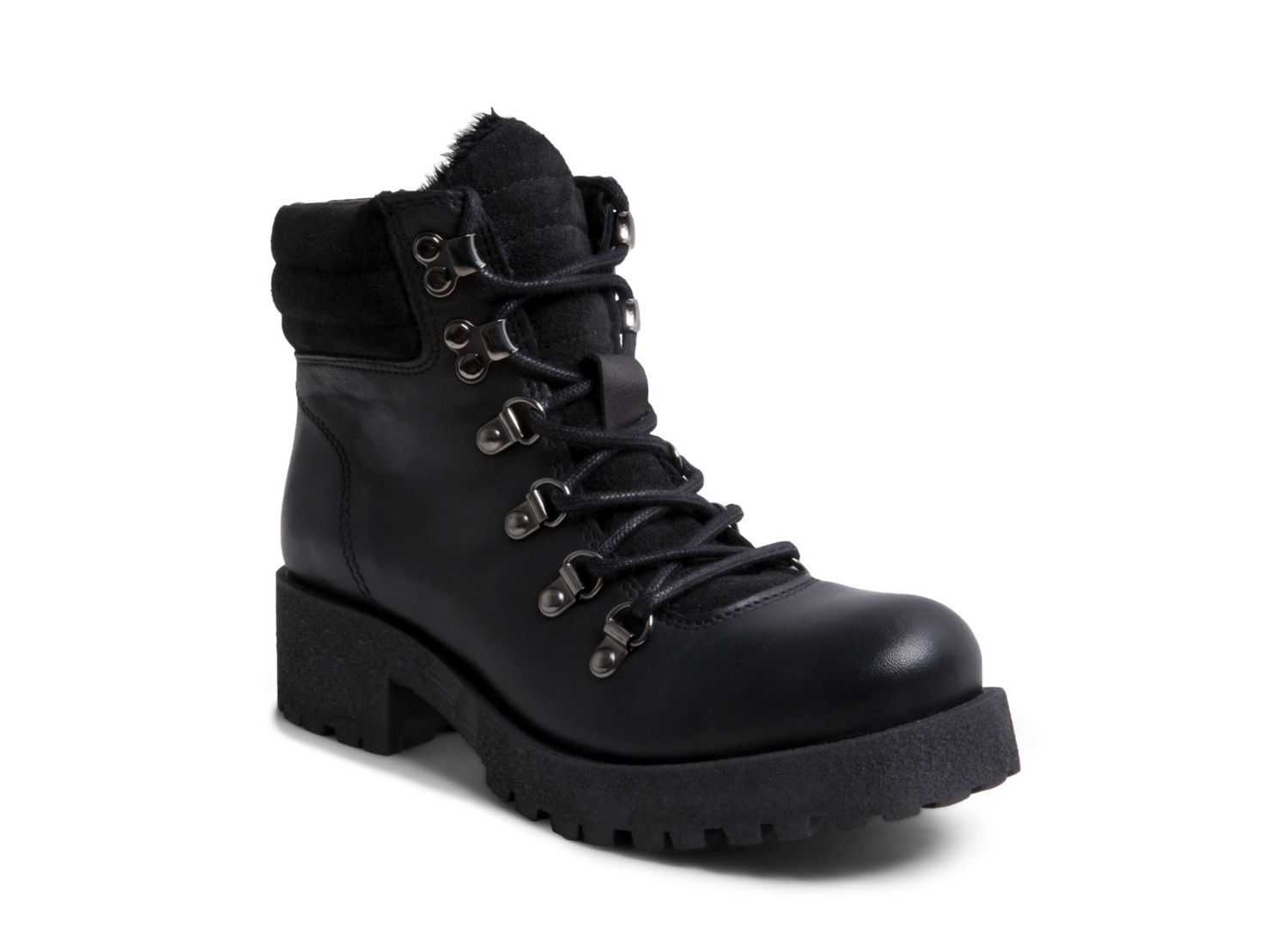 IDAA BLACK LEATHER - Shoes - Steve Madden Canada