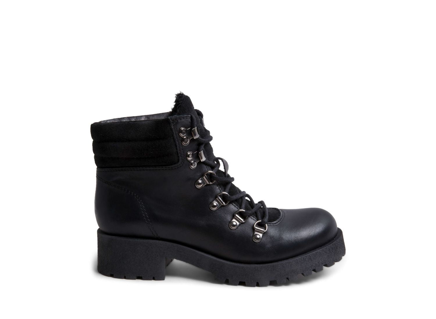 IDAA BLACK LEATHER - Shoes - Steve Madden Canada