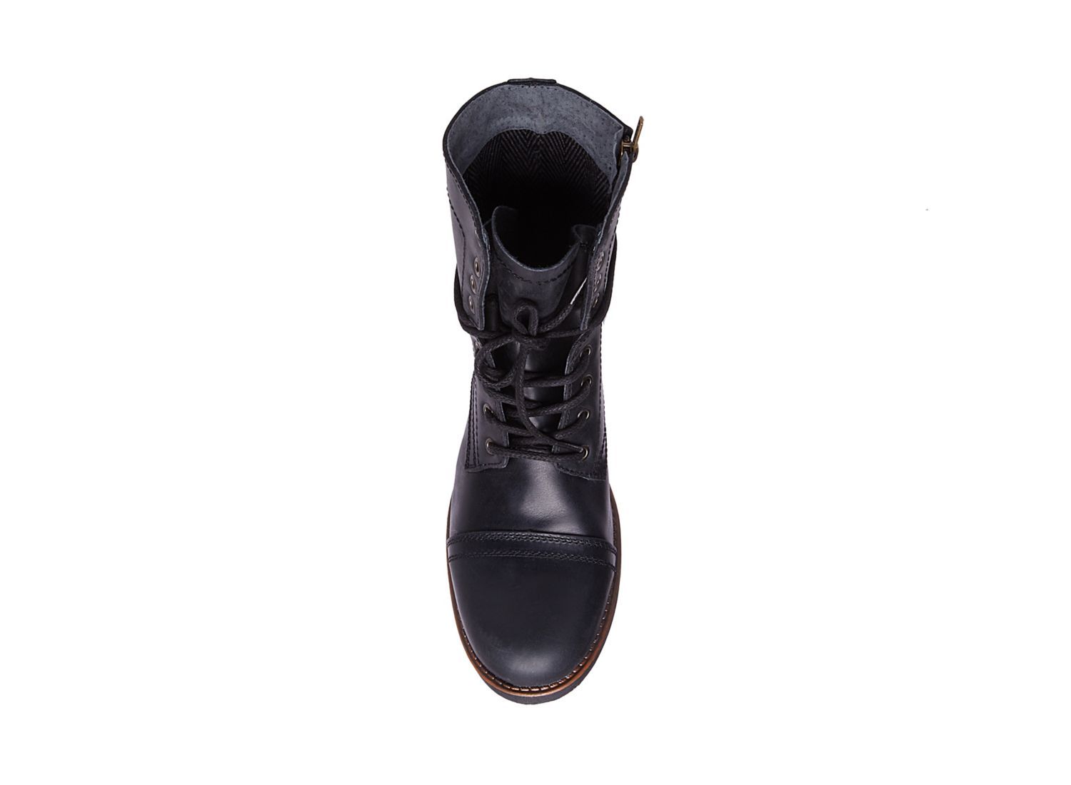 TROOPAH-C BLACK LEATHER - Shoes - Steve Madden Canada