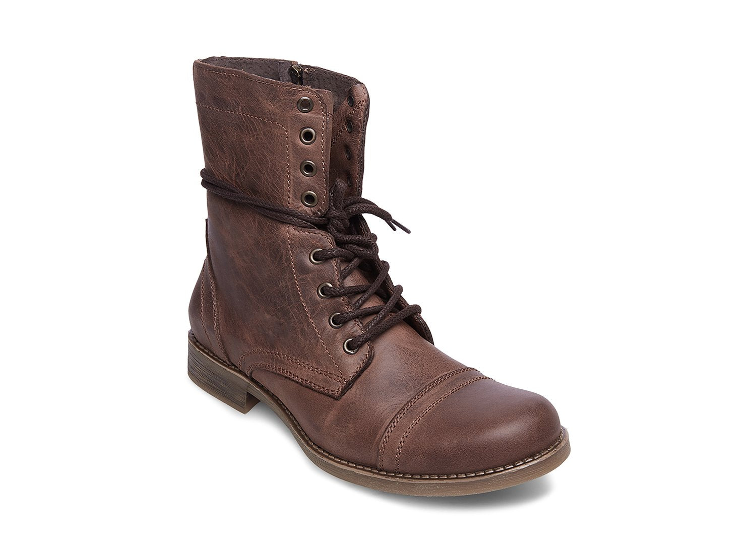 TROOPAH-C BROWN LEATHER - Shoes - Steve Madden Canada