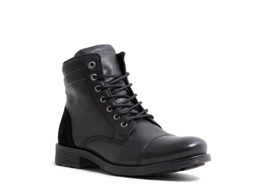UPWOOD BLACK LEATHER - Shoes - Steve Madden Canada