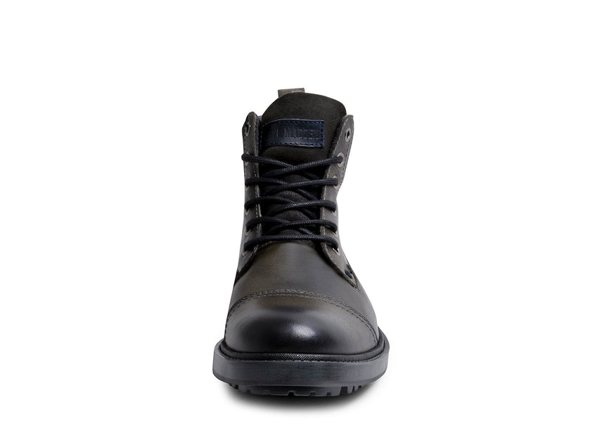 URELIO GREY LEATHER - Shoes - Steve Madden Canada