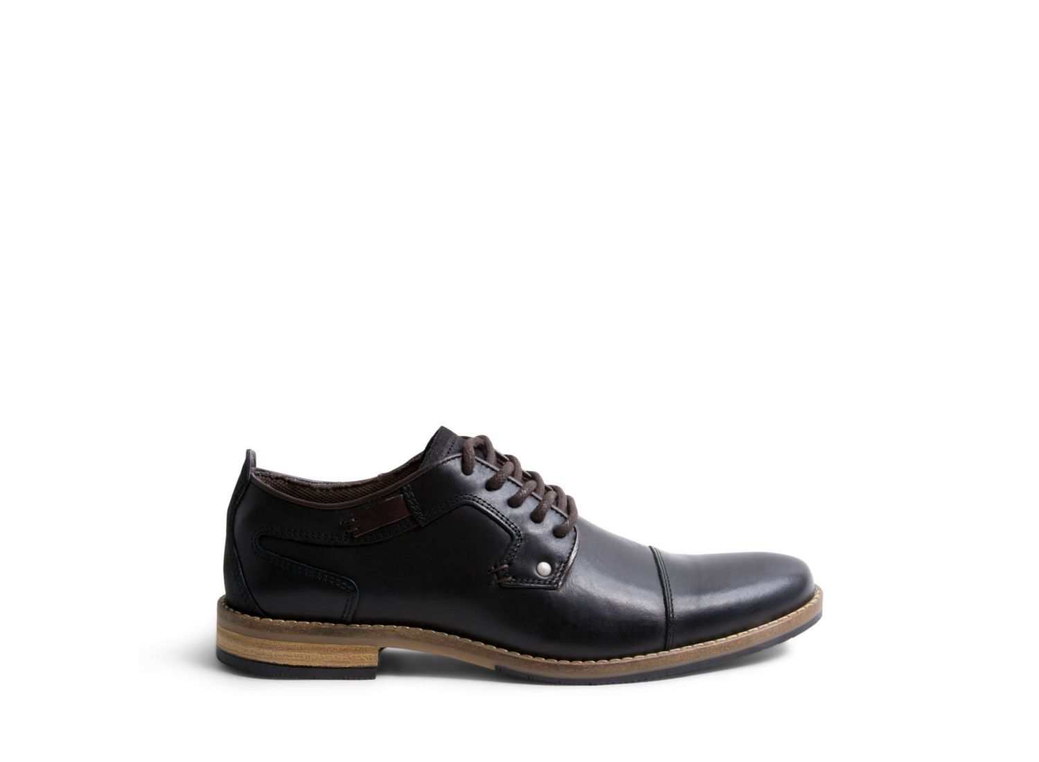 BANNKS BLACK LEATHER - Shoes - Steve Madden Canada