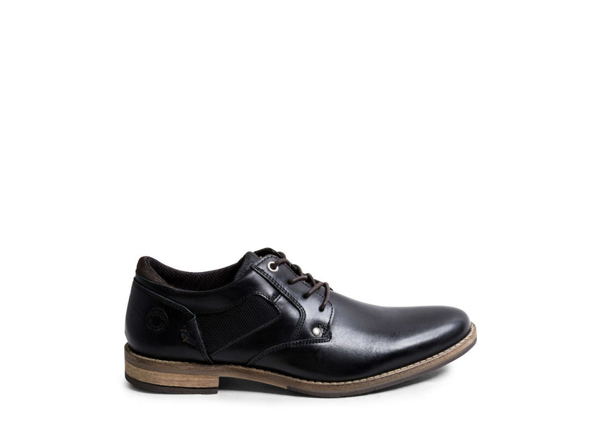 BARRIE BLACK LEATHER - Shoes - Steve Madden Canada