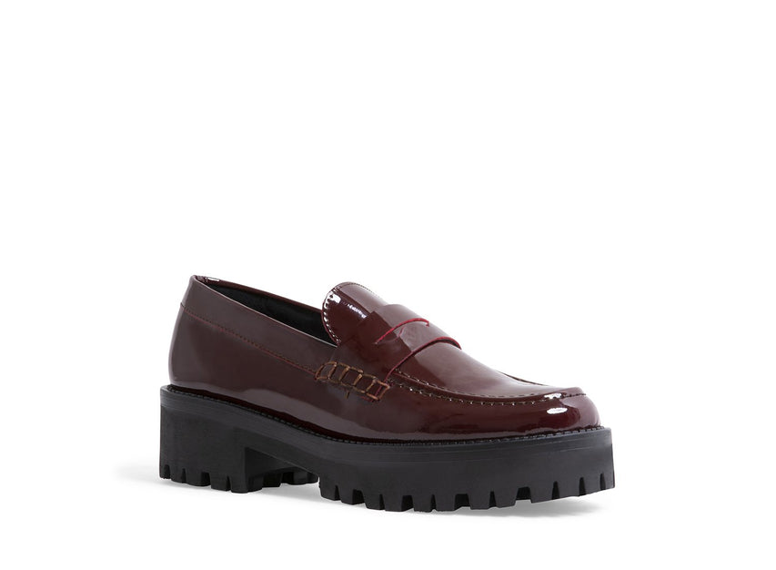CREW BURGUNDY PATENT - Shoes - Steve Madden Canada
