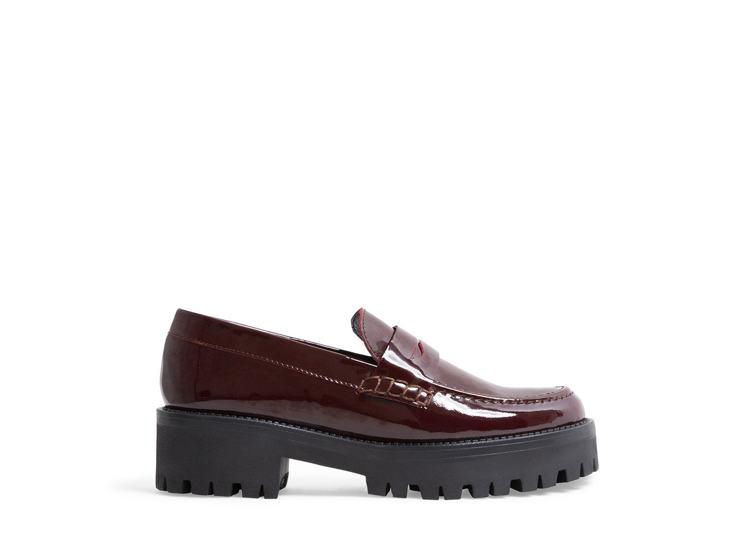 CREW BURGUNDY PATENT - Shoes - Steve Madden Canada