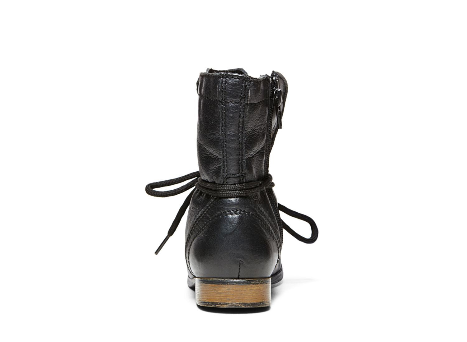 JTROOPA BLACK LEATHER - Shoes - Steve Madden Canada