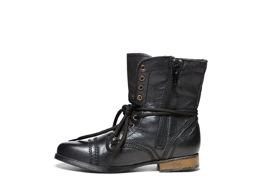 JTROOPA BLACK LEATHER - Shoes - Steve Madden Canada