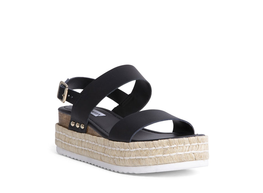 CATIA BLACK LEATHER - Shoes - Steve Madden Canada