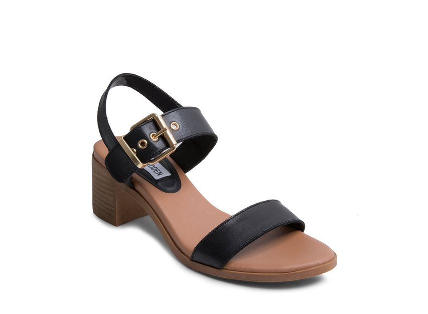 GERLDINE BLACK LEATHER - Shoes - Steve Madden Canada